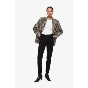 ANINE BING Jagger OD Black Dark Blue High Rise Skinny Ankle Jeans, Size 28